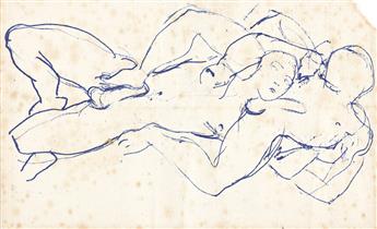 DUNCAN GRANT (1885-1978) Two drawings on paper.